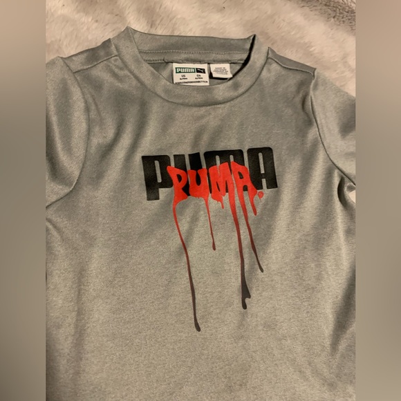 Puma grey&black short and shirt set 6-9m - Picture 3 of 4